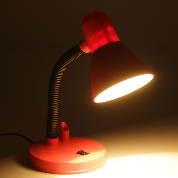 Лампа настольная с подставкой д/ручки розовая Е27 30х13х13 см