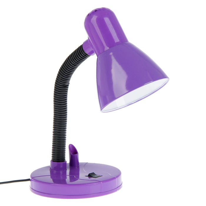 Лампа настольная с подставкой д/ручки сиреневая Е27 30х13х13 см