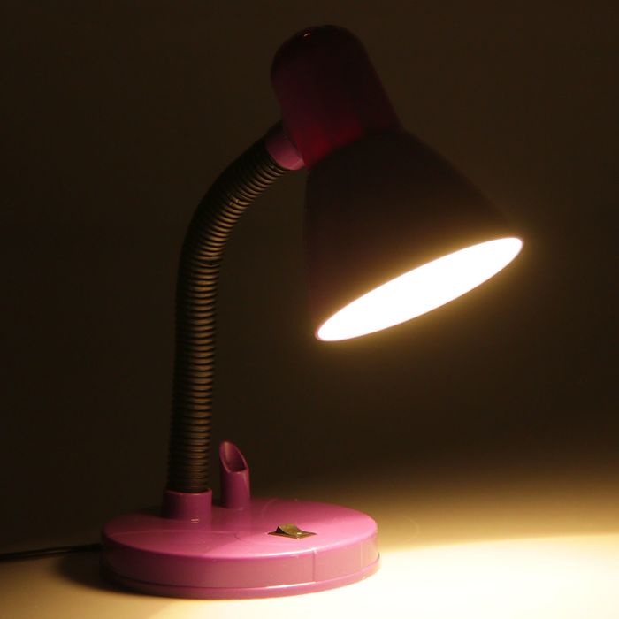 Лампа настольная с подставкой д/ручки сиреневая Е27 30х13х13 см