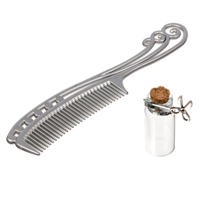 Шкатулка для хранения первого локона "Маленькая принцесса" с расческой