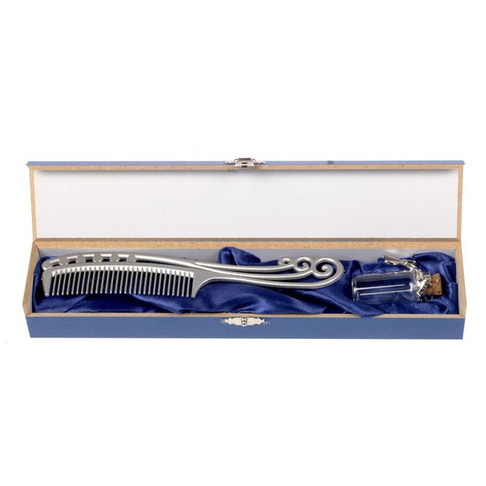 Шкатулка для хранения первого локона "Маленький принц" с расческой