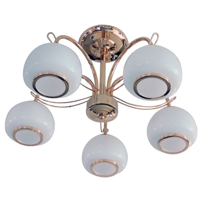 Люстра "Гивея" 5 ламп 60Вт Е27 золото