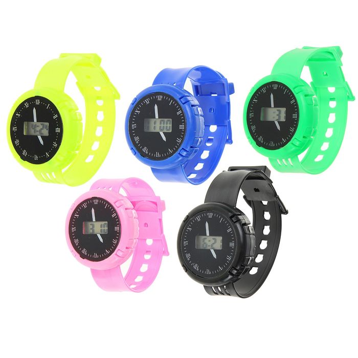 Часы наручные циферблат круг с римскими цифрами, микс 22,5см