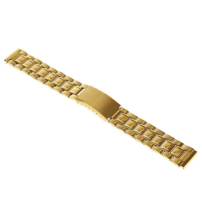 Ремешок для часов "Соломон", 18 мм, металл, l-18 см, золото