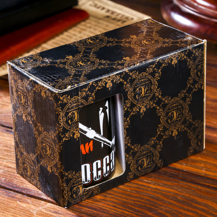 Кружка керамика пистолет "Не зли босса" 320 мл