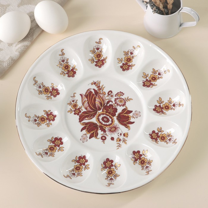 Блюдо пасхальное для яиц 25,2 см "Мари"