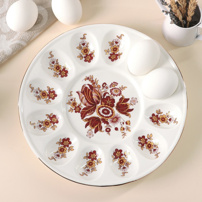 Блюдо пасхальное для яиц 25,2 см "Мари"