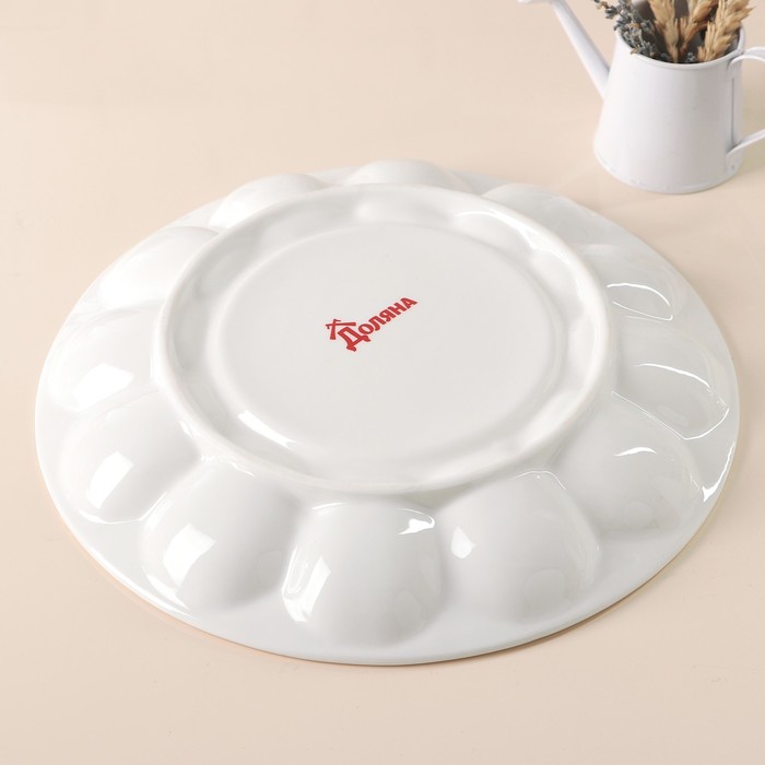 Блюдо пасхальное для яиц 25,2 см "Роковая роза"