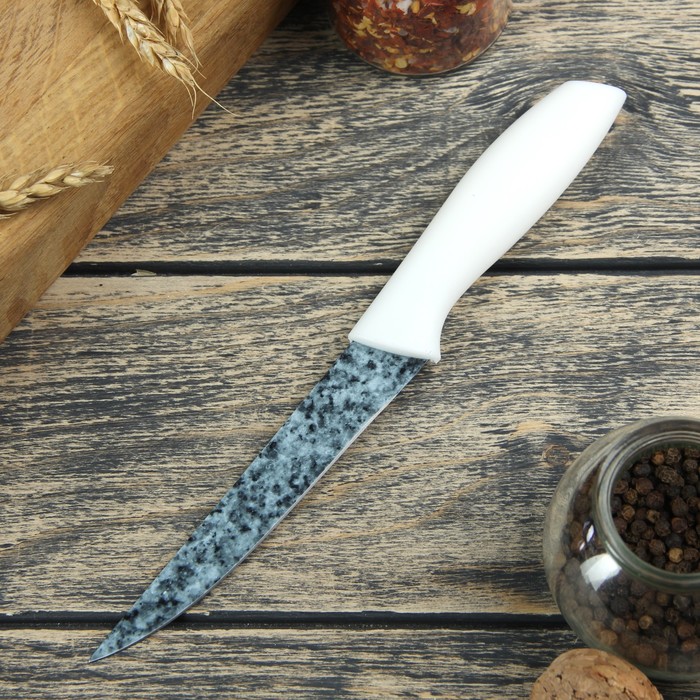 Нож с антиналипающим покрытием "Мрамор" лезвие 12,5 см