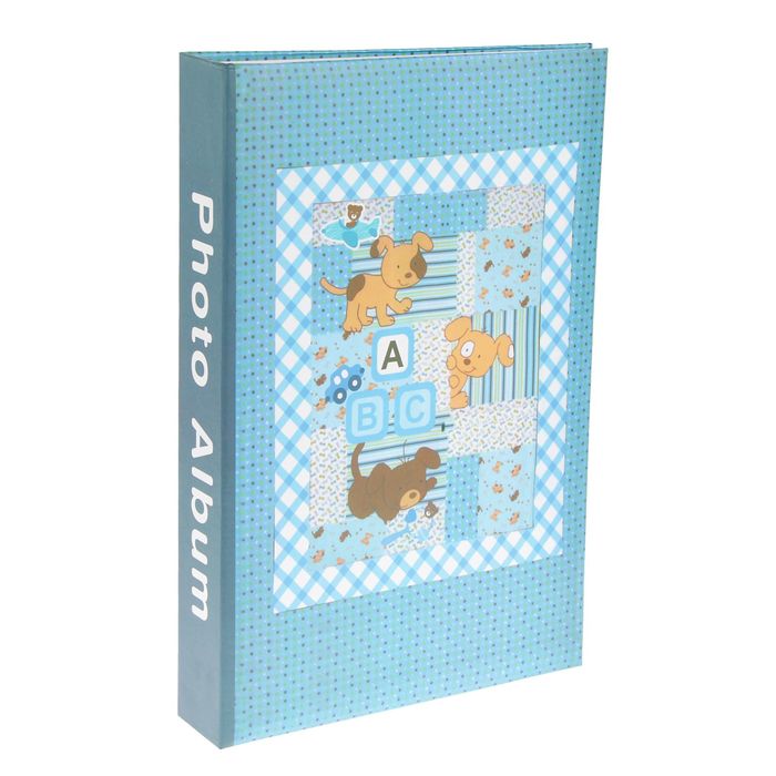 Фотоальбом на 300 фото 10х15 см "Щенята" бумажные листы 33х22х5 см