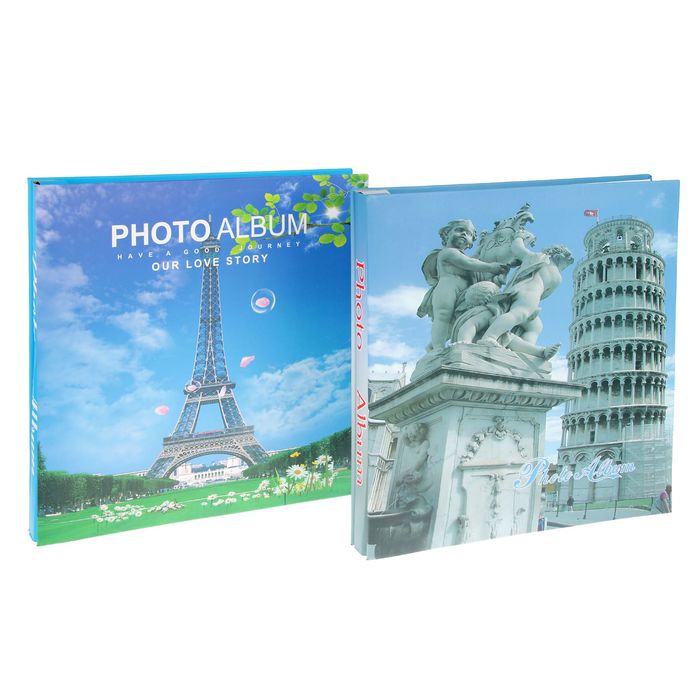 Фотоальбом магнитный 20 листов "Эйфелева башня" МИКС 34х32х4 см