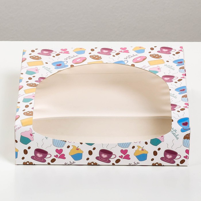 Коробочка для пончиков «Сладкие моменты для тебя», 20 х 20 х 5 см