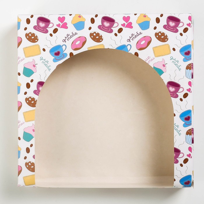 Коробочка для пончиков «Сладкие моменты для тебя», 20 х 20 х 5 см