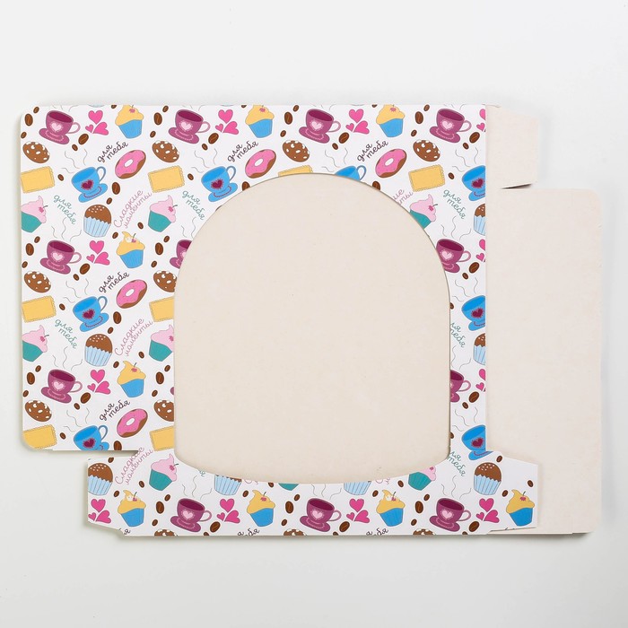 Коробочка для пончиков «Сладкие моменты для тебя», 20 х 20 х 5 см