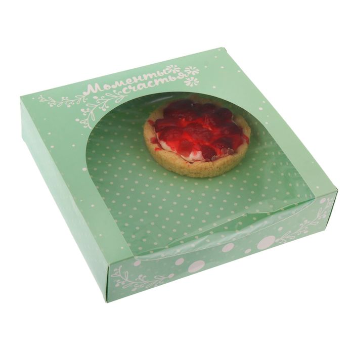 Коробочка для пончиков «Моменты счастья», 20 х 20 х 5 см