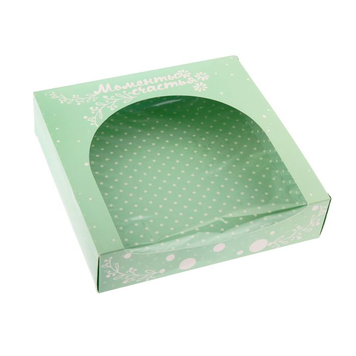 Коробочка для пончиков «Моменты счастья», 20 х 20 х 5 см