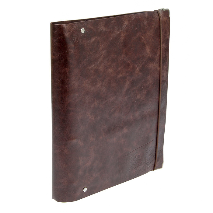 Фотоальбом большой мягкий А4 кожа корич.
