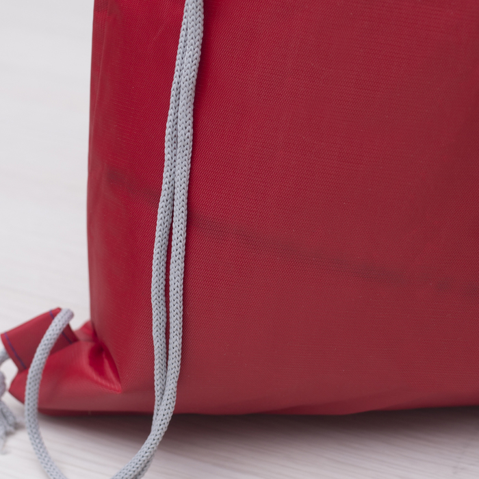 Мешок для обуви на шнурке, наружный карман, 1 отдел, МИКС