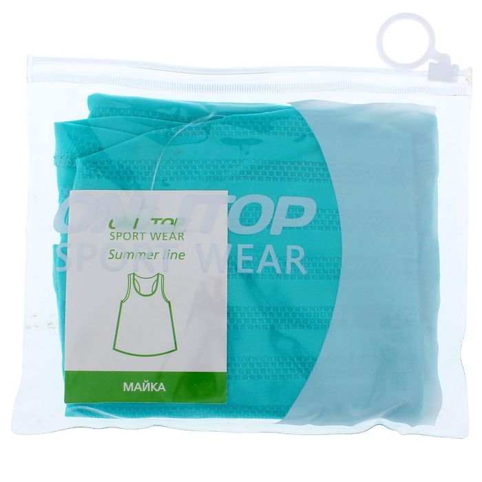 Спортивная майка ONLITOP Summer размер 42-44, цвет бирюзовый