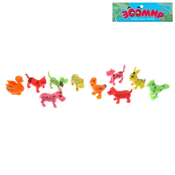 Набор животных "Домашние питомцы", 10 фигурок