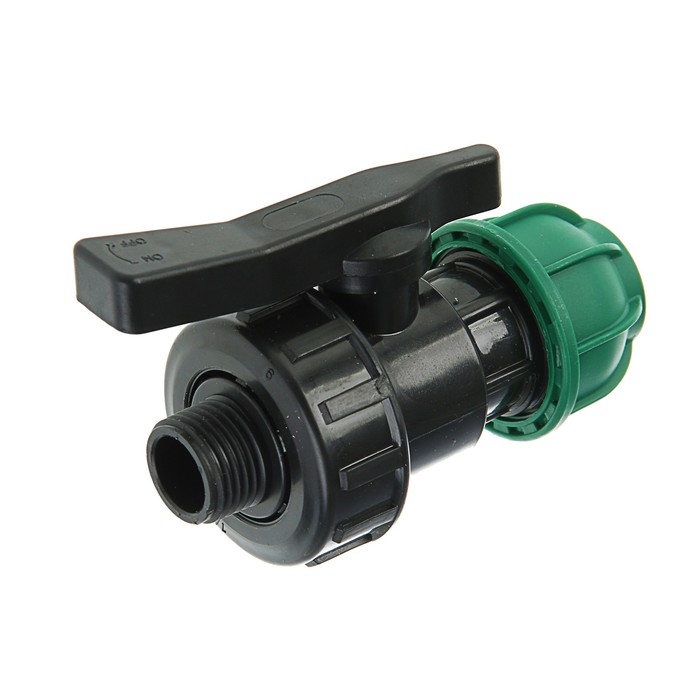 Кран ПНД "ТПК-Аква", 20 мм х 1/2", наружная резьба