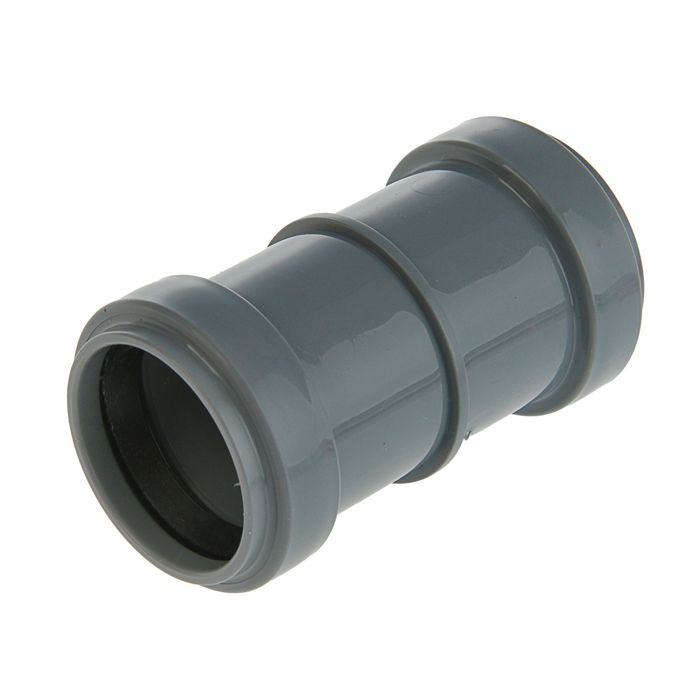 Муфта канализационная "Политэк", 32 мм , двухраструбная