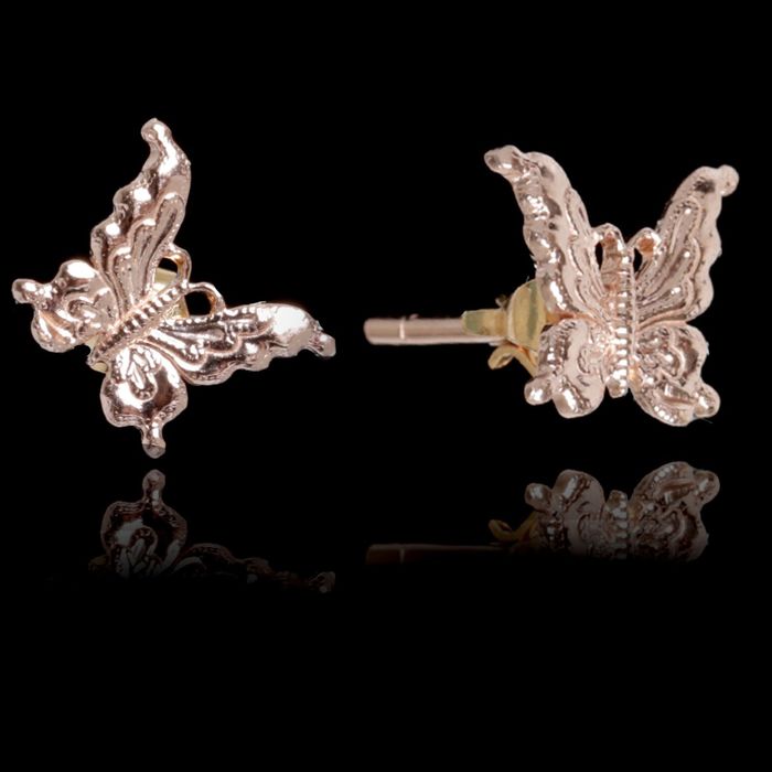 Серьги "Бабочки" малые, позолота