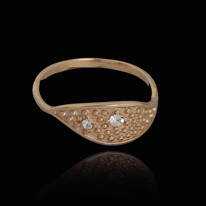 Кольцо "Око", позолота, 18.5 размер