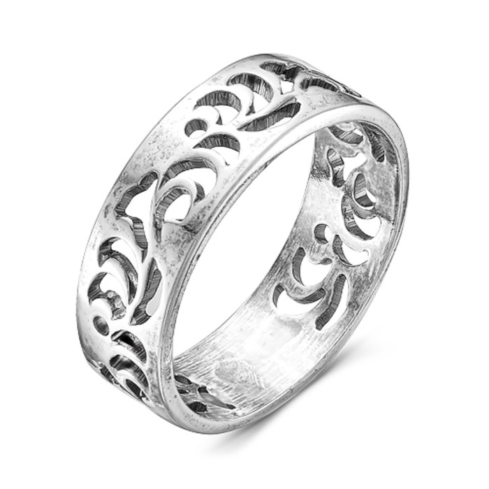 Кольцо "Вдохновение", посеребрение с оксидированием, 16 размер