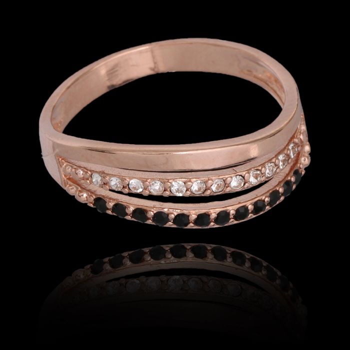 Кольцо "Блеск волны", позолота, 19 размер