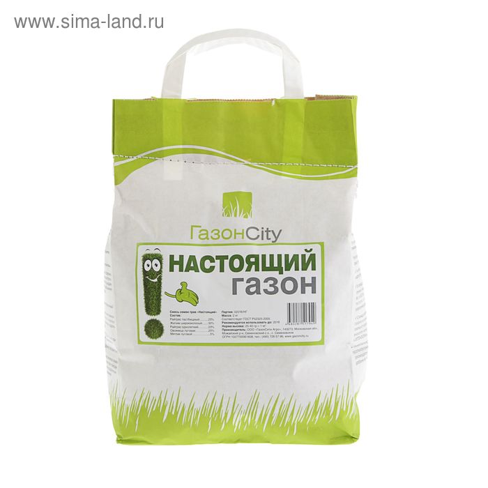 

Семена газонной травы "ГазонCity", "Настоящий Газон", 2 кг