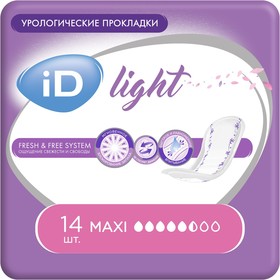 Урологические прокладки iD Light Ultra Maxi, 14 шт. Ош