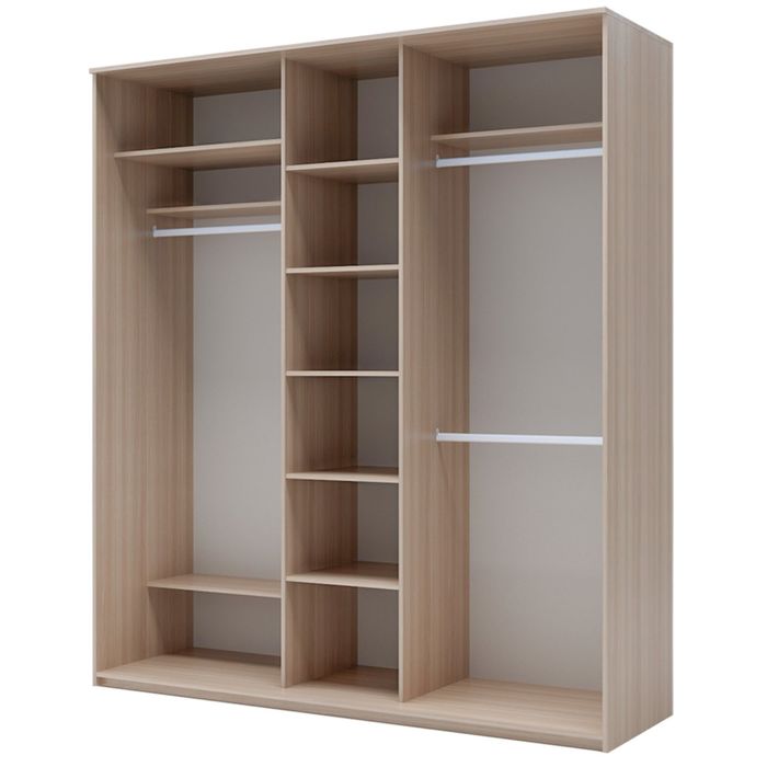 Шкаф-купе Хит-24-20-111, 2400х2000х620 Ясень шимо светлый