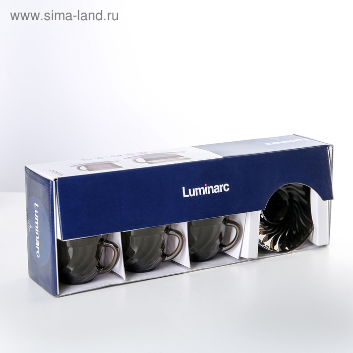 

Сервиз чайный стеклянный Ocean Eclipse, 12 предметов: 6 чашек 220 мл, 6 блюдец