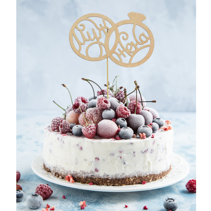 Топпер деревянный "Муж и Жена"