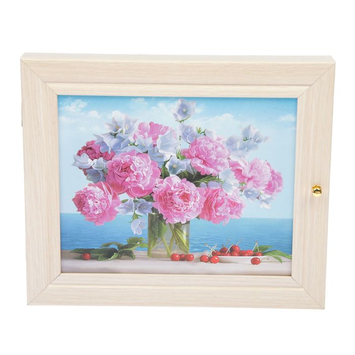 Ключница "Букет" молочный дуб 26х31 см