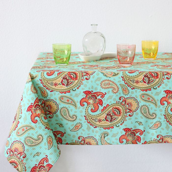 Скатерть "Доляна"  Индийский огурец 70х70 см, 100% хлопок,вафельное полотно 162 г/м2