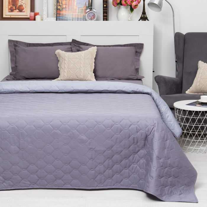 Покрывало Этель Ультрастеп эконом, размер 200х215 см, цвет сиреневый, 65г/м2