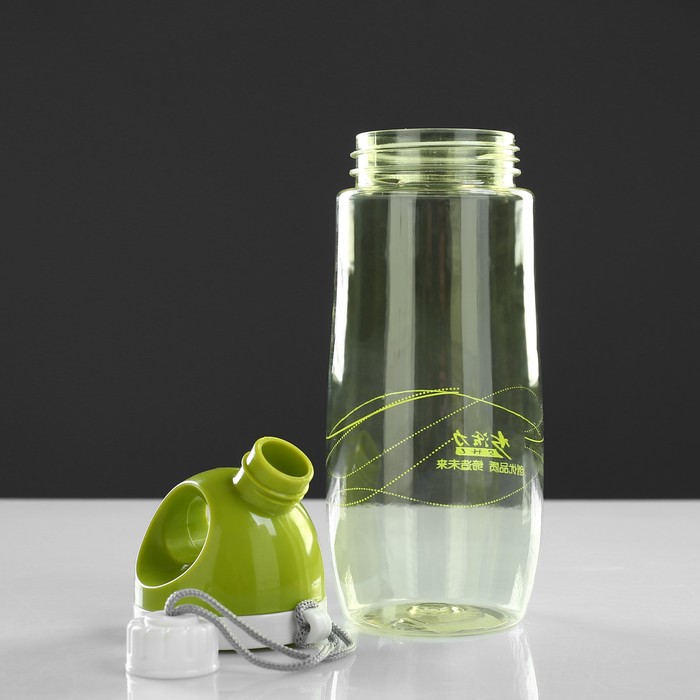 Бутылка для воды с поильником в винтовой крышке, 500 мл, микс