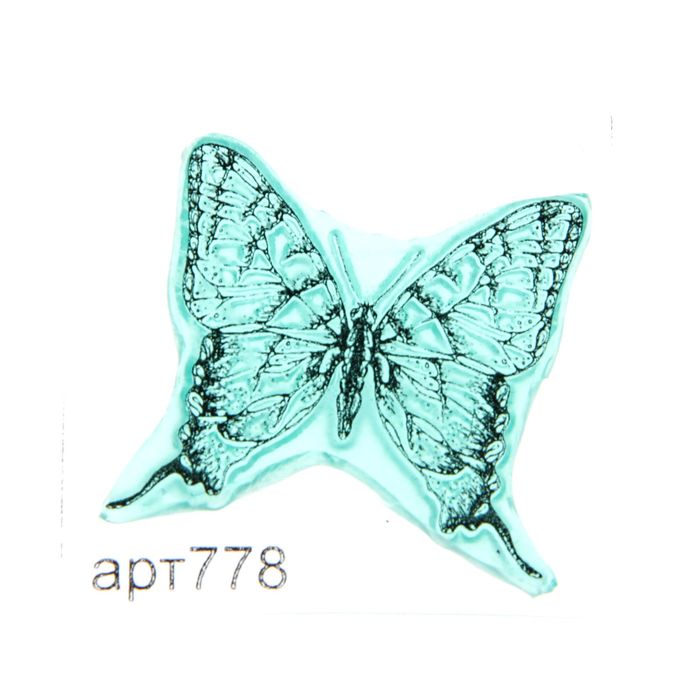 Штамп "Бабочка-1"  3х2,8 см (STAMP778)