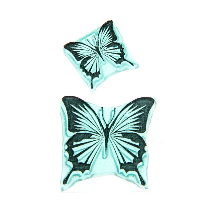 Штамп "Бабочки-2"  2,2х2,2 см и 1,3х1,3 см (STAMP286)