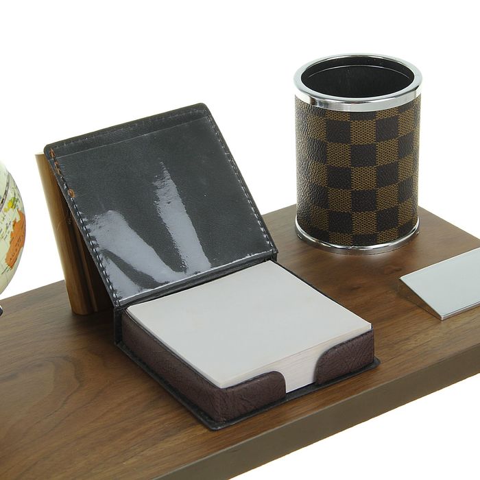 Набор настольный: глобус, часы, блок для бумаги, подставка для ручек