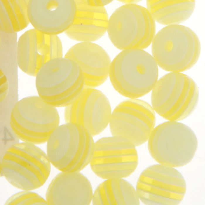 Бусины "Zlatka" акрил STR-06 6мм набор 100±5шт (11 желтый)