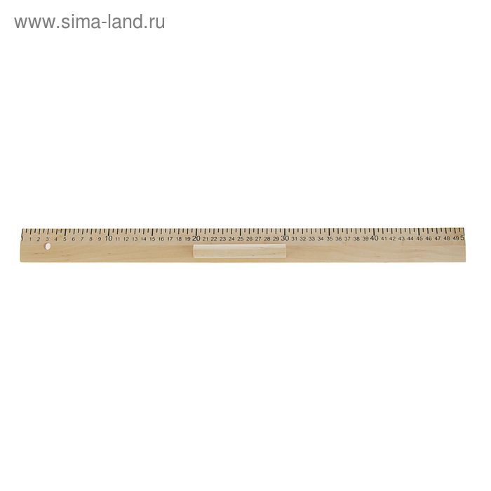 фото Линейка для школьной доски (классная) 50 см, деревянная, россия calligrata