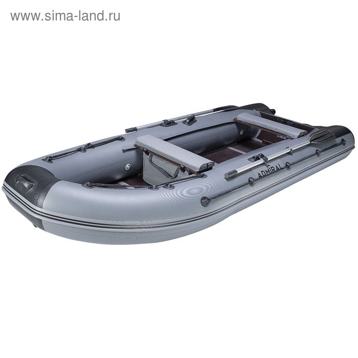Лодка моторная «Адмирал-375 S», грузоподъёмность 550 кг, 4х местная, серия Sport, серый