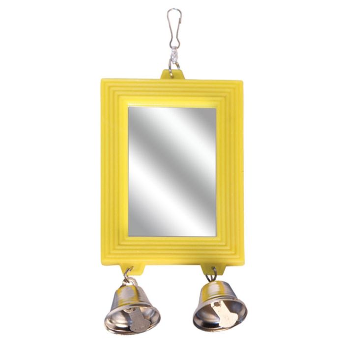 Зеркало для птиц Triol с колокольчиком, 8 х 17,5 см