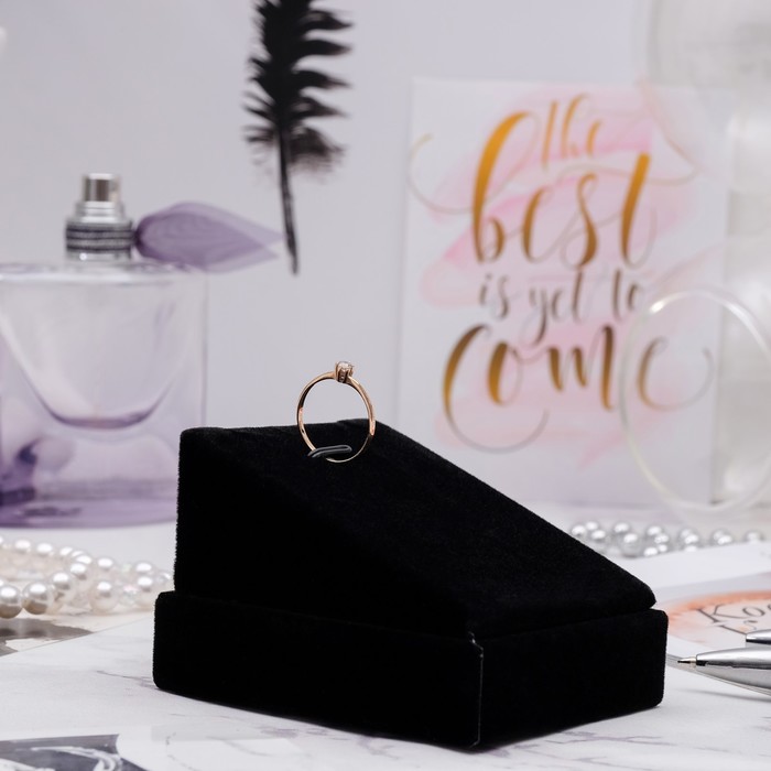 Подставка под кольцо, кулон 7*8*5.5, цвет чёрный