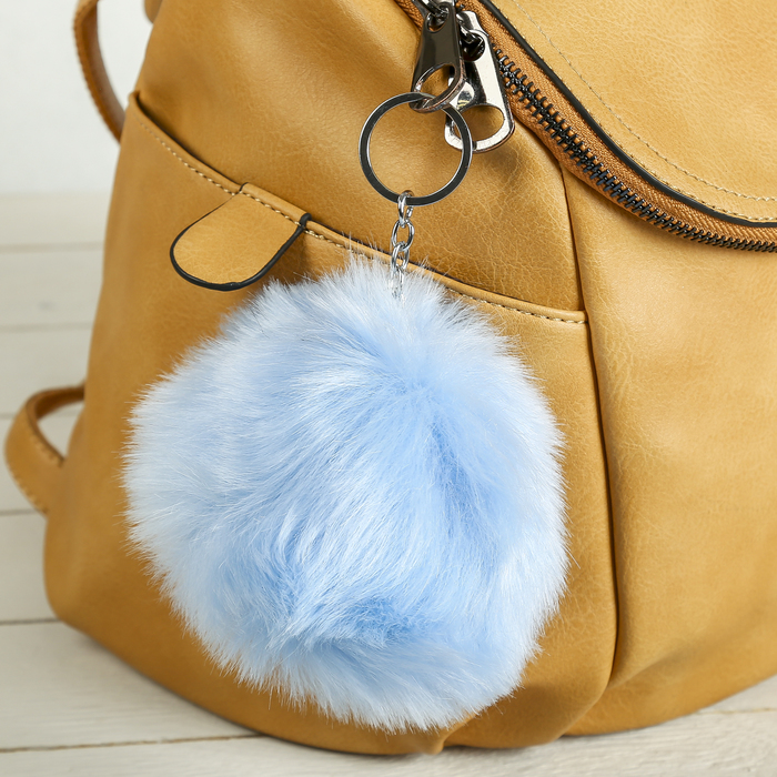 Брелок пушистик "Помпон пастельных тонов" МИКС 12х12х12 см