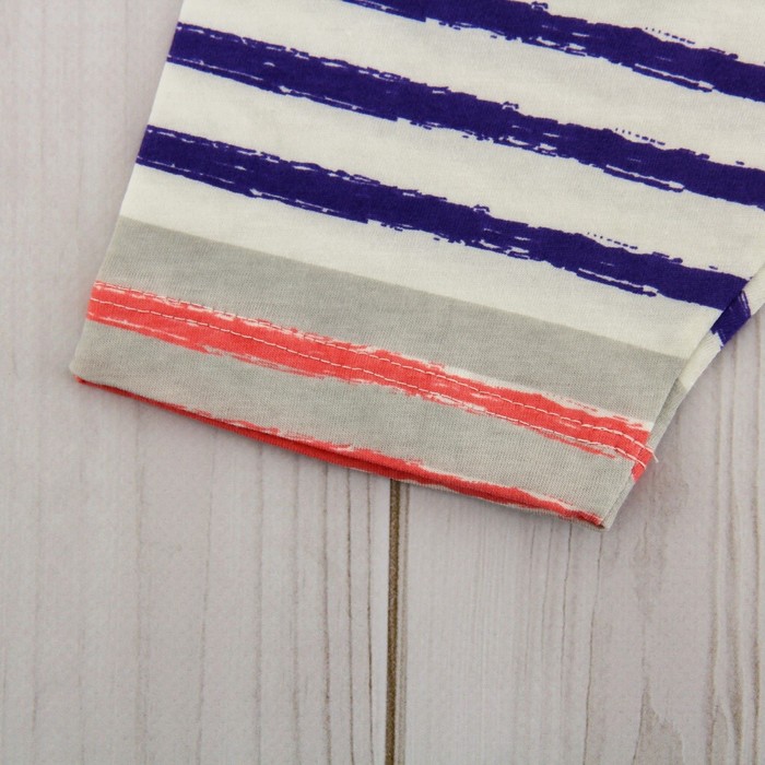 Комплект детский (футболка, шорты) "Мечтатель", рост 74-80 см, цвет бежевый/коралловый ВВТ-К 627_М