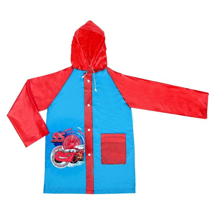 Дождевик со светоотражающим элементом "Гонщик" Тачки , р-р S, рост 92-98 см